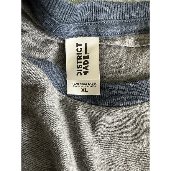 Chicago Cubs Women’s World Series Champs 2016 Ringer T-shirt Gray Blue XL - Picture 3 of 5